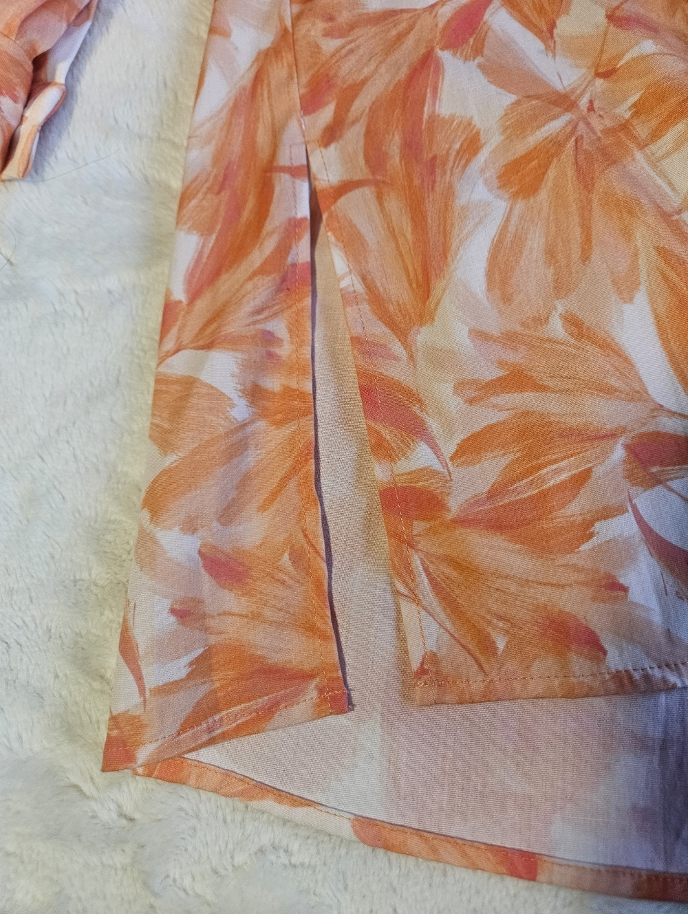 Anne Klein Orange Floral Dress - Picture 5 of 5